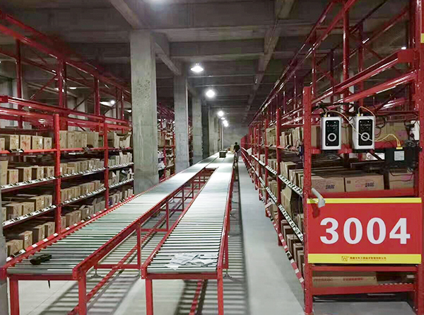 配送中心重型貨架+輸送線：速度為先，效率至上